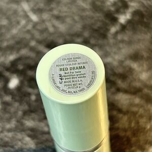 NEW Clinique RED DRAMA Colour Surge Long Last Lipstick Full Size Green Tube